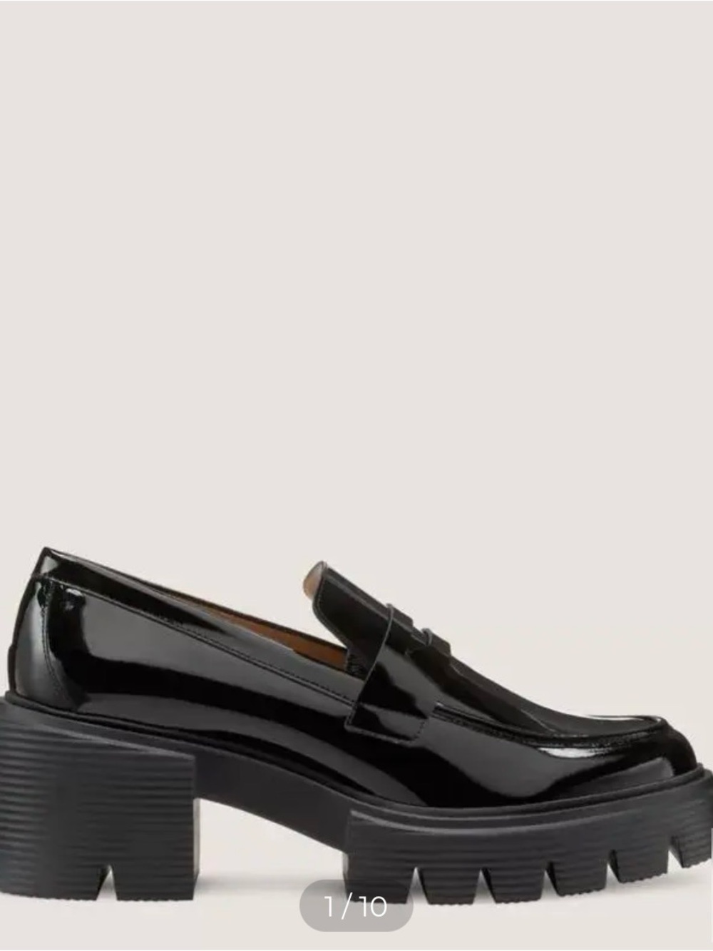 Stuart Weitzman Soho Patent Loafer 38.5/8